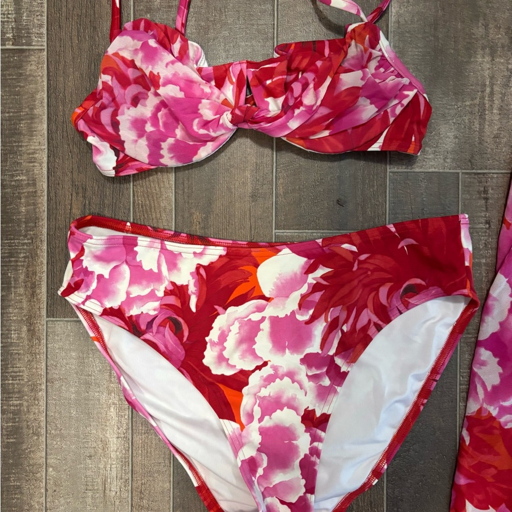 Victoria’s Secret Pink & Red Floral Bikini